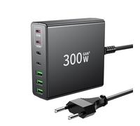 FINIBO Caricatore USB C 300W: Caricatore rapido USB multiplo a 7 porte con 4 USB-C e 3 USB-A, Caricatore USB C multiplo Dual-PD PPS Caricatore USB C per MacBook Pro/Air, iPad Pro/Air, Sumsung