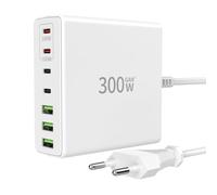 FINIBO Caricatore USB C 300W: Caricatore rapido USB multiplo a 7 porte con 4 USB-C e 3 USB-A, Caricatore USB C multiplo Dual-PD PPS Caricatore USB C per MacBook Pro/Air, iPad Pro/Air, Sumsung