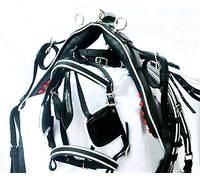 Finimento da tiro in nylon di design per carrozza monoposto, disponibile nelle taglie Pony, Cob e Full 008 (Full Horse)