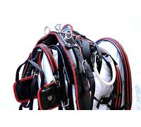 Finimento da tiro in nylon di design per carrozza monoposto, disponibile nelle taglie Pony, Cob e Full 005 (Full Horse)