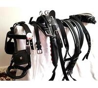 Finimento da tiro in nylon di design per carrozza monoposto, disponibile nelle taglie Pony, Cob e Full 004 (Shetland)