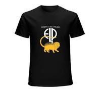 finire Elp Emerson Lake & Palmer Logo Shirt Black White Shirt Men's Tee, T Shirt Black Size L