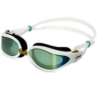 Finis Alliance Goggle aqua mirror blu/bianco, occhialini da nuoto