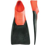 Finis Long Floating Pinne da Nuoto, Unisex Adulto, Nero/Rosso, 35-37