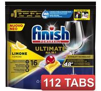 FINISH 112 TABS - TABS ULTIMATE AIO 16 LIMONE IN 7 CONFEZIONI cura casa e perso