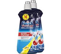 Finish brillantante lavastoviglie 2x500ml effetto asciugatura e profumo limone