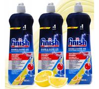 Finish Cleransh Lemon 3x 800ml XL Set - Lucidozza e asciugatura per lavastovi...