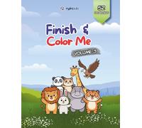 Finish & Color Me - Volume 3: A-Z Animals Complete the Missing Half for Kids Ages 4-8 | 8.5 x 11 Inches, 100+ Pages