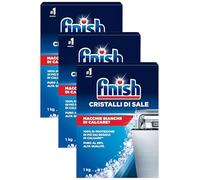 Finish Cristalli di Sale, 1 kg (Confezione da 3)