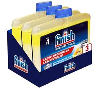 Finish Curalavastoviglie, Additivo Lavastoviglie, 3 Prodotti da 250 ml, Cura Lavastoglie al Limone