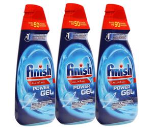 Finish Gel 3 x 1000 ml per lavastoviglie 150 Wash ALLinOne