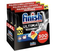Finish Lavastoviglie Ultimate Infinity Shine Pastiglie 300 Capsule Limone