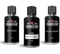 FINISH LINE Kit di vernice per ritocchi da 30 ml per AUDI LZ7W freccia vernice grigia primer grigio vernice trasparente vernice riparazione