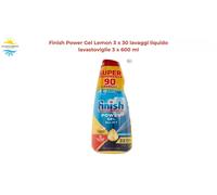 Finish Power Gel Lemon 3 x 30 lavaggi liquido lavastoviglie 3 x 600 ml
