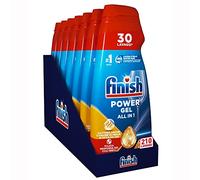 Finish Powergel Detersivo Lavastoviglie Anti Odore, Gel Lavastoviglie, 7 x 210 Lavaggi, 4200ml
