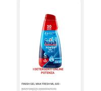 Finish Powergel Detersivo Lavastoviglie Fresh 30 Lavaggi PEZZI 2