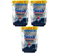 Finish Quantum All IN 1 Pasticche 1 X 69 Pasticche Tab x Lavastoviglie Powerball