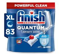 Finish Quantum Infinity Shine Pastiglie per lavastoviglie Bulk | profumo: REGULAR | Dimensioni: 83 pastiglie per lavastoviglie | Per una pulizia frizzante, la confezione può variare