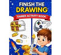 Finish the Drawing: Pixel Art Activity Book for Gamer Kids: Fun Retro Grid Drawing Challenges for Creativity, Focus & Screen-Free Play