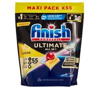 FINISH ULTIMATE ALL IN 1 al Limone Detersivo Lavastoviglie Maxi Pack - 55Caps