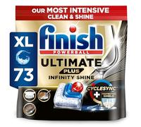 Finish Ultimate Plus Infinity Shine Pastiglie per lavastoviglie sfuse |profumo: fresco | 73 pastiglie per lavastoviglie | per una pulizia eccellente e lucentezza a diamante