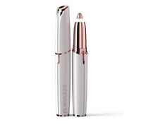 Finishing Touch Flawless Brows, Epilatore per Sopracciglia Indolore, Sicuro per Pelli Sensibili con Testina Ipoallergenica Placcata Oro 18 Carati, Bianco