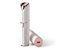 Finishing Touch Flawless Dispositivo Ricaricabile per la Depilazione del Viso di Nuova Generazione, Epilatore Discreto, Indolore e Sicuro per Pelli Sensibili, con 2 Testine di Ricambio Incluse, Bianco