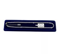 Finissima Collana Tennis da 2 a 5 mm Acciaio Girocollo Con Cristalli Zirconi