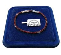 Finissimo Bracciale Tennis 3mm Acciaio Uomo Donna braccialetto con Cristalli