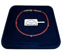 Finissimo Bracciale Tennis Acciaio Inox uomo donna braccialetto 2mm Cristalli SW