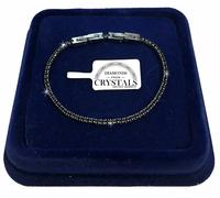 Finissimo Bracciale Tennis Acciaio Uomo Donna Braccialetto 3mm - 5mm Nero Bianco