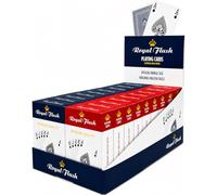 Finition Royal Flush de cartes à jouer de 12 Paquets de 6 Rouge & 6 Bleu)