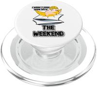 Finito con il fine settimana bradipo dichiarazione ufficio collega di lavoro PopSockets PopGrip per MagSafe