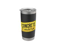 Finitore in calcestruzzo Operaio edile Finitore in calcestruzzo Bicchiere termico in acciaio inox doppia parete
