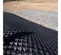 Finitrice a griglia for il controllo dell'erosione, stabilizzatore di ghiaia for lavori nel sottofondo del suolo, muri di sostegno e rete for pavimentazione del giardino(10cm high,2m x 5m)