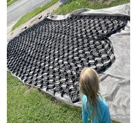 Finitrici per vialetti, cuscinetti di stabilizzazione della ghiaia spessi 5,1 cm con fori di scarico per paesaggistica, passerelle, pendii e controllo dell'erosione del giardino - Soluzione di