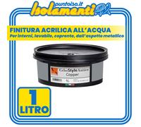 Finitura Acrilica Cebostyle Antico Copper/Rame per Interni Lavabile LT. 1