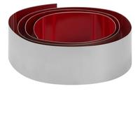 Finitura Autoadesiva Acciaio Inossidabile, Battiscopa Acciaio Inox For Porta Metallo Porte Commerciale (argento, 6 X 102 Pollici)(Silver,3 x 102 Inch)