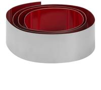 Finitura Autoadesiva Acciaio Inossidabile, Battiscopa Acciaio Inox For Porta Metallo Porte Commerciale (argento, 6 X 102 Pollici)(Silver,4 x 102 Inch)