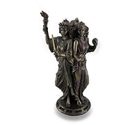 Finitura bronzo Triple forma Hecate dea greca di magia statue