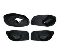 finitura Cornice Auto Maniglia Interna Della Porta Bracciolo Pannello Copertura In Pelle Trim 3/4 Porte Per VW Per Golf 4 Per MK4 Per Jetta 1998-2005 della console copertura(4doors-red line)