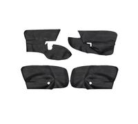 finitura Cornice Pannello Porta Interna Auto Bracciolo Rivestimento In Pelle Scamosciata Nera Solo 4/5 Porte Per VW Per Golf 5 V Per MK5 Per Jetta 2005-2010 della console copertura(Black)