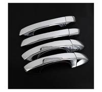 Finitura della Copertura Maniglia portiera dell'auto in Argento Lucido Compatibile con Gli Accessori Esterni Seat Leon 5F di Terza Generazione 2013-2018