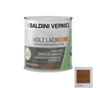 Finitura per legno esterno HolzLack Gel 750 ml impregnante legno esterno cera cerato bianco trasparente noce scuro noce chiaro impregnante per legno esterno Baldini Vernici (NOCE CHIARO)