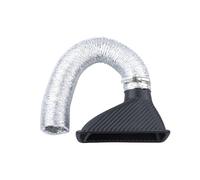 Finitura Per Presa D'aria Kit tubo di aspirazione aria turbo paraurti anteriore auto, kit turbina ABS, imbuto Presa d'aria dell'auto(Square)