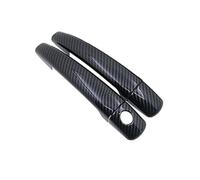 Finiture cromate per le coperture delle maniglie | Compatibile con Peugeot Partner 2009-2018(Carbon,2pcs-1hole)