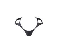 Finiture interne per auto Pulsante Al Volante Dell'auto Decorazione Cornice Trim Per BMW Serie 3 E90 E92 E93 2005-12 Serie 1 E82 E87 2004-2011 X1 E84 Interni in stile auto ( Colore : Nero opaco )
