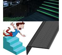 finiture per bordi di scale, Nastro protettivo for bordi di scale in vinile, bagliore for è un accessorio, necessità dell'utente incollarlo, larghezza 3x7 cm(Black,L 51.2in/1.3m)