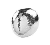 Fink LUNA 157087 - Vaso in ferro nichelato martellato, colore: argento, dimensioni: 10 x 16 x 15 cm