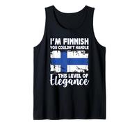 Finland Flag Proud Elegant Finnish Boyfriend Girlfriend Canotta